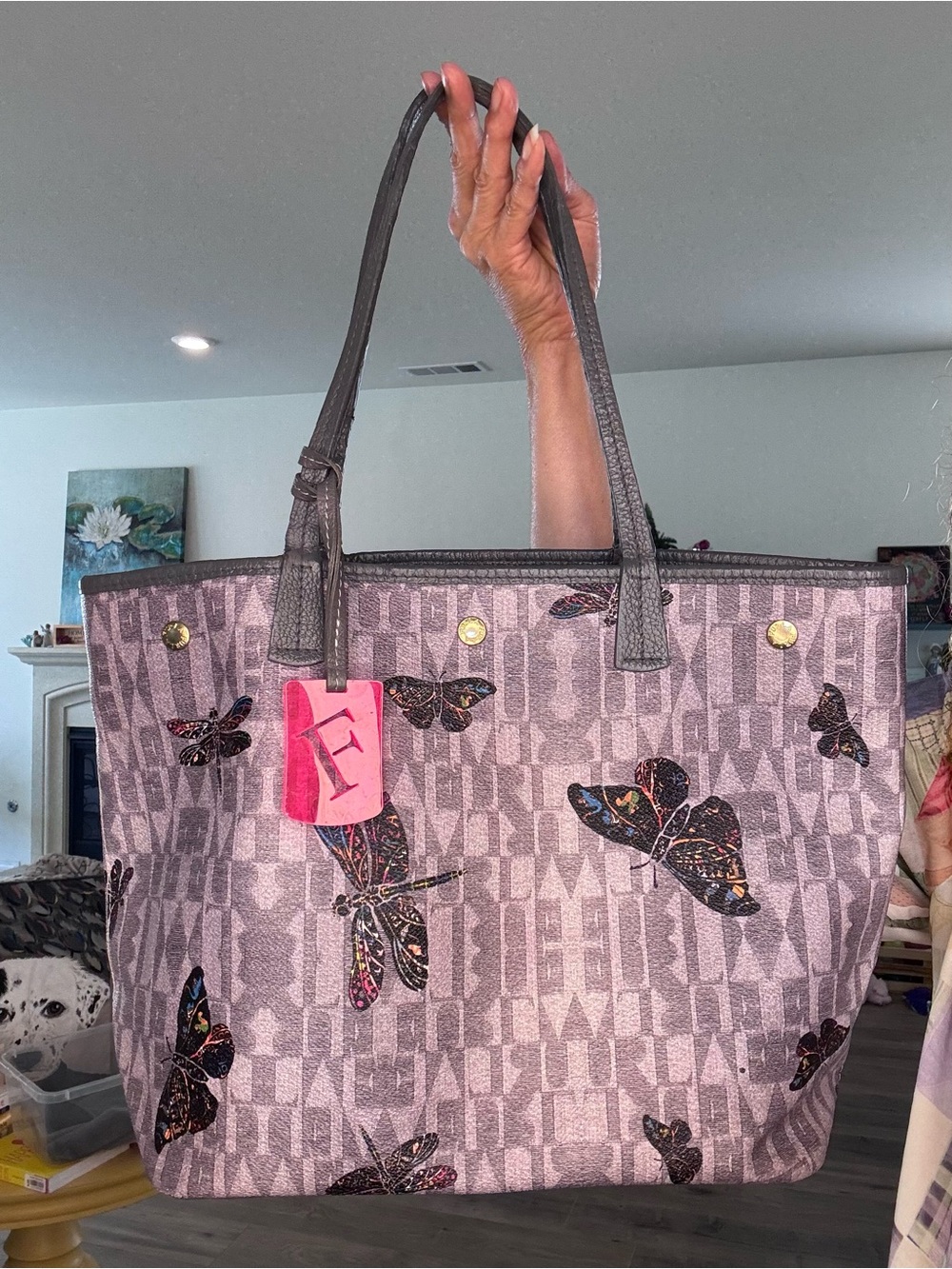 Furla Butterfly Dragonfly Tote
